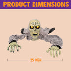 JOYIN Zombie Halloween Decoration Outdoor Groundbreaker Scary Halloween Graveyard Decor with Sound and Flashing Eyes for Yard Garden, Outside Lawn Haunted House Prop