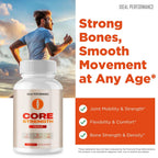 Core Strength Supplement Pills, Core Strength Capsules - All Natural Formula to Fortify Bones, Movement & Bolster Flexibility, CoreStrength Premium Health & Wellness Support Reviews (60 Capsules)