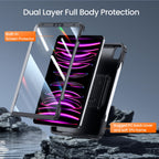 ZtotopCases for iPad Pro 12.9 Case 6th/5th/4th Generation 2022/2021/2020, Full Body Protective Rugged Cover with [Pencil Holder + Screen Protector] for iPad Pro 12.9 Inch 6th/5th/4th Gen, Gray