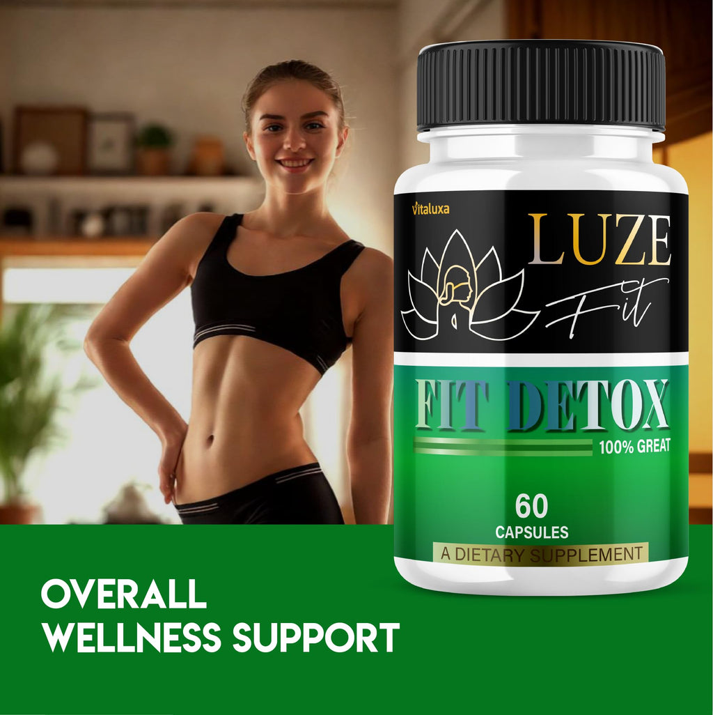 Luze Fit Detox Capsules, LuzeFit Detox Kit & Cleanse Formula Capsulas, All-Natural Premium Ingredients for Overall Health & Wellness Supplement, Loss Support Intensity Pastillas Pills (60 Capsules)