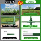 Cucumber Trellis for Raised Beds - Sturdy Arch Trellis for Peas, Beans & Climbing Plants | Outdoor Vegetable Support, Garden Trellis Kit (63" Lx30 Wx48 H)