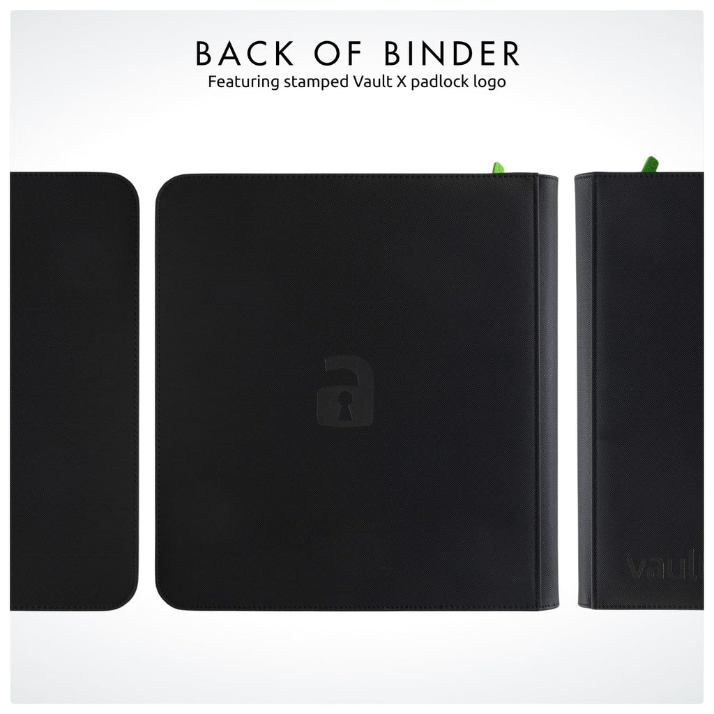 Vault X 12 Pocket Zip Trading Card Binder 480 Cards Exo-Tec (Black)