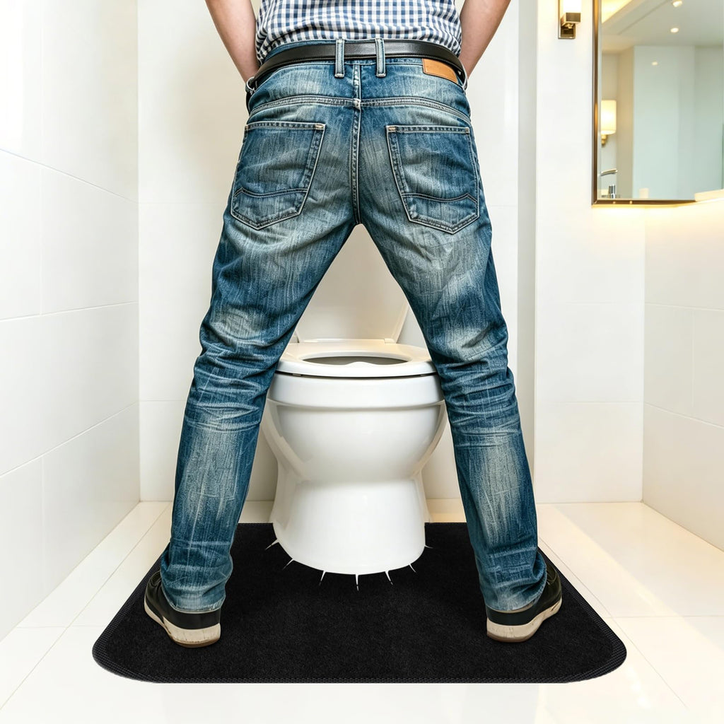 Yudlto 8 Pack U Shaped Toilet Mats Washable Absorbent Non Slip Bathroom