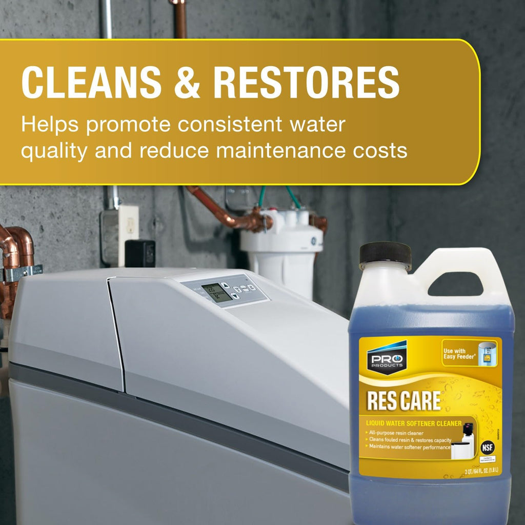 ResCare RK03B All-Purpose Water Softener Cleaner Liquid Refill, 64 oz. Bottle, 3 Pack