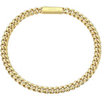 JAXXON Cuban Link Bracelet - 5mm - Gold 8"