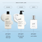 philosophy pure grace hydrating bath & shower gel - efficiently cleanses, soothes & comforts dry skin - vegan & cruelty free formula