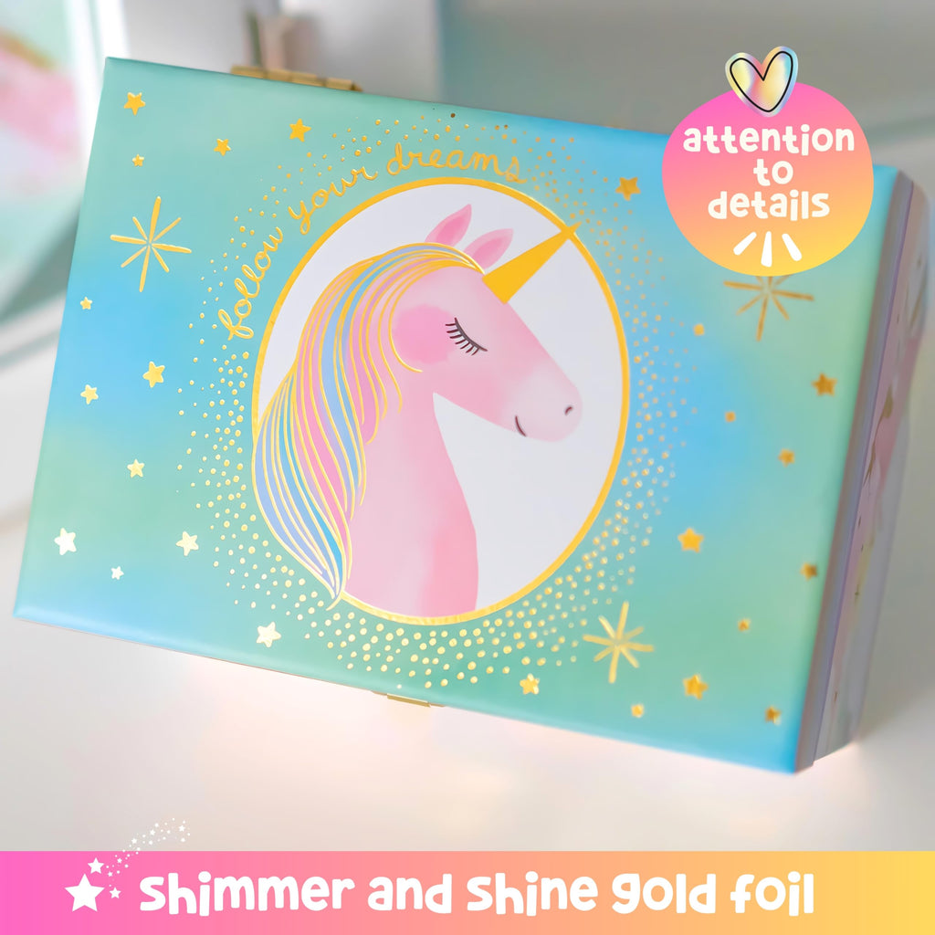 Giggle & Honey® Musical Unicorn Jewelry Box for Girls