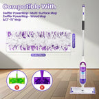 Power Mop Refills, 24 Count Disposable Pads for Swiffer Powermop Mopping - Thickness, Absorbent, Quick Cleaning, Suit All Multi-Surface, [Non-Vacuum Packaged] to Keeps Fluffy