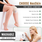 Premium Elastic Bandage Wrap (2” Wide, 6 Pack) - Nexskin Latex Free Athletic/Medical Compression Bandages Hook & Loop Fasteners at Both Ends - Lifetime Washable & Reusable Bandages