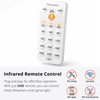 Smart LED Grow Light for Indoor Plants, Programmable Timer and Dim