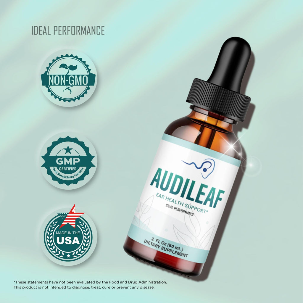 Audileaf Drops – Official Audileaf Ear Health & Hearing Support Supplement Droppers - Maximum Strength, All Natural Liquid Formula for Clear Sound, Audileaf Inner Ear Health Support Reviews (2 Pack)