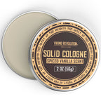 Viking Revolution Spiced Vanilla Solid Cologne for Men - 2 Oz Balm Cologne Travel Wax (Spiced Vanilla)