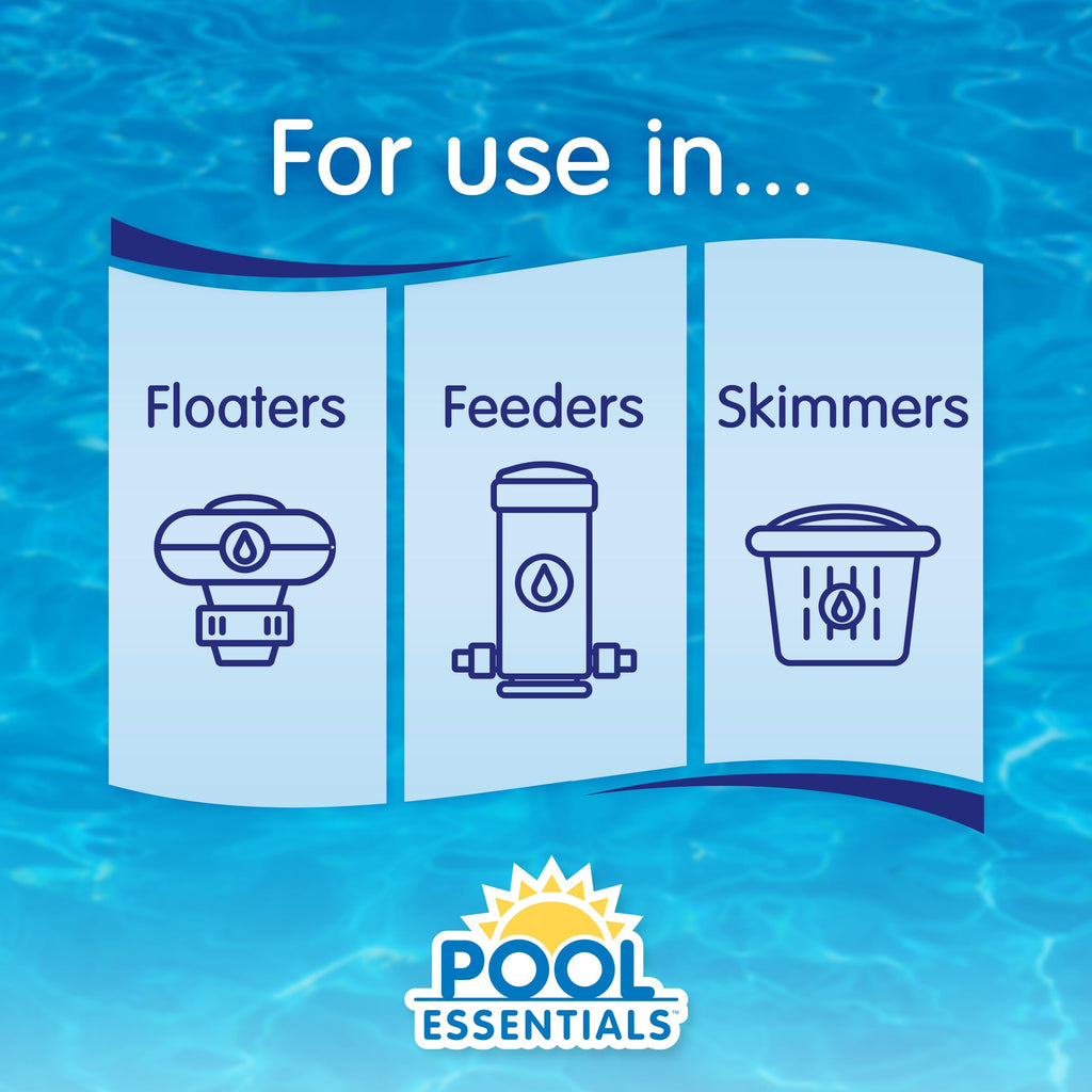 Pool Essentials® 3" Swimming Pool Chlorinating Tablets, Kills Bacteria & Controls Algae, 20LB