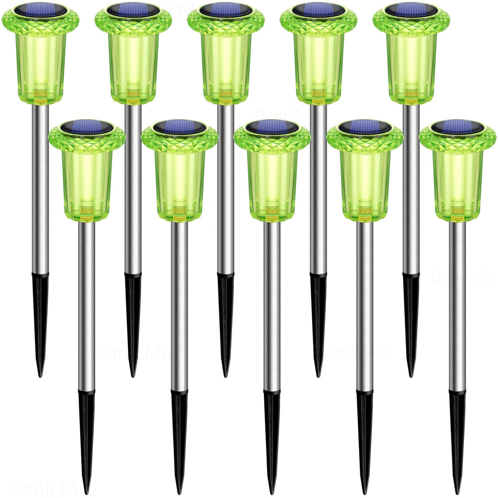 DenicMic Solar Halloween Lights Outdoor Waterproof 10 Pack Halloween Decor