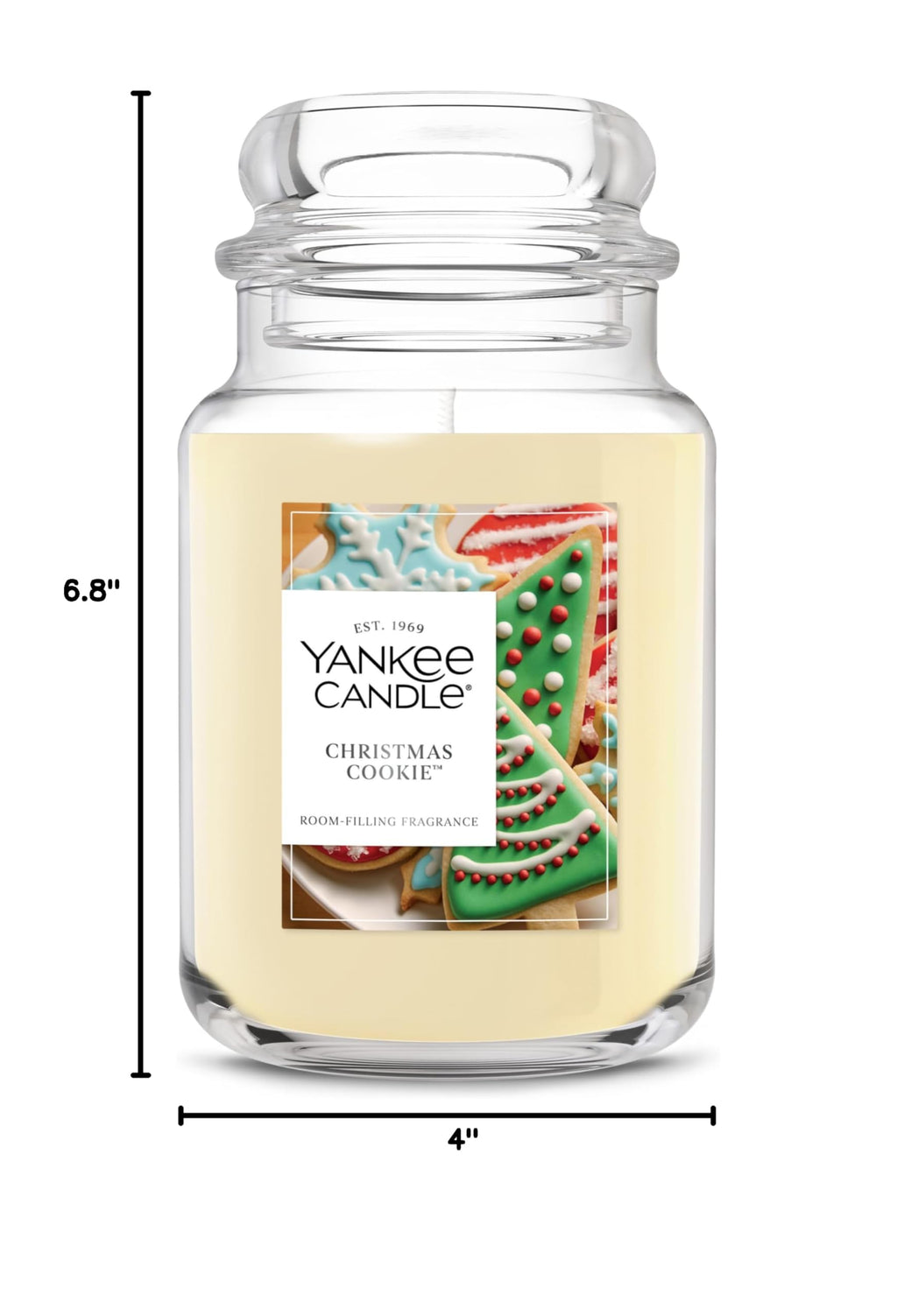 Yankee Candle Christmas Cookie Scented Candle, 22oz Large Jar