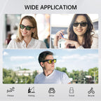 HIBLOKS 2Pcs Polarized Clip for Ray-Ban Meta Wayfarer RW4006 & Gen 2 RW4012 Regular (50-22), Shiny Black Frame Discoloration Clip for RayBan Meta Gen 2 Protect Your Eyes, (Black+Brown)