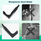 Lilyvane Crack Weeder for Crevice Weeds Weeding: 59” Long Handle, Heavy Duty Carbon Steel Weed Puller for Sidewalk Paver Deck Boards Weed Removal