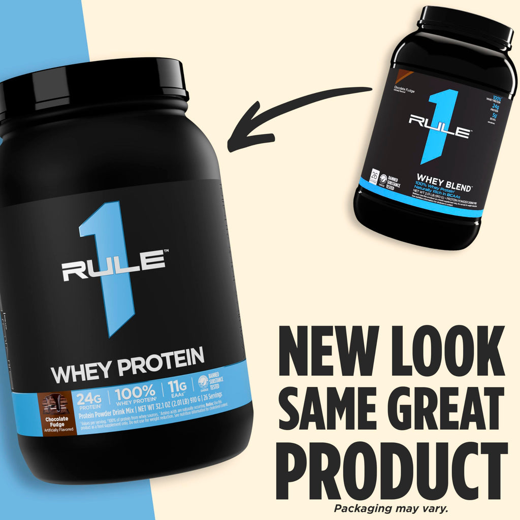 Rule 1 Proteins Whey Protein Powder, Cookies & Crème, 2 Pounds