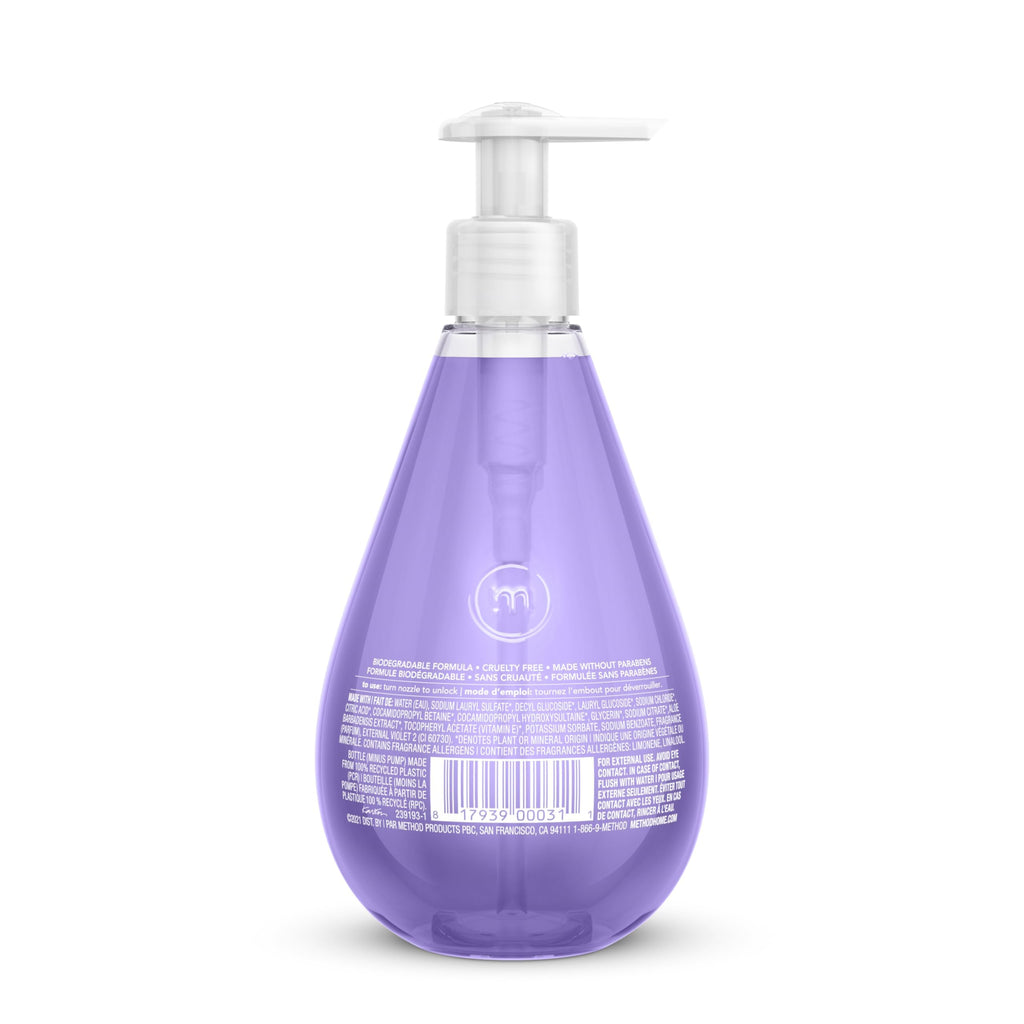 Method Gel Hand Wash, French Lavender, 12 fl oz (Pack of 6)
