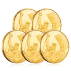 Donald Trump Assassinated Coins Shooting Medal Trump Fighting for America Challenge Coin 2025-2029 (5 Pieces Gold-Gold)