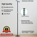 chiphy 85" Tall Grow Light for Large Indoor Plants, 60W Full Spectrum Plant Light with 4/8/12H Timer & Remote, 10-Level Dimmable, Height Adjustable, Ideal for Large Tall Plants & Indoor Trees