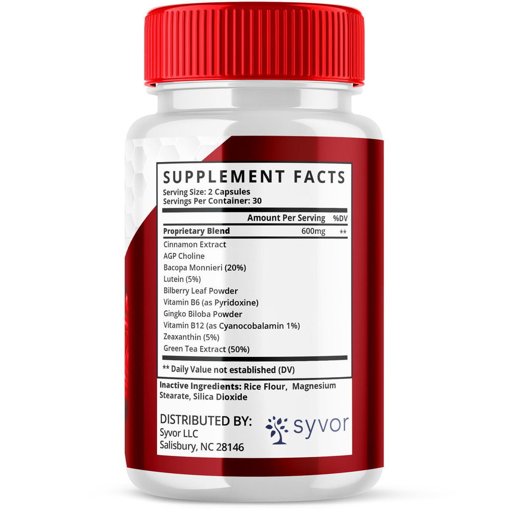 (2 Pack) Glucocyn Capsules, Official Glucocyn Glycogen Supplement Pills with All Natural Ingredients, Advanced Formula Support Pills with Max Strength Premium Vitamins for Women and Men (120 Capsules)