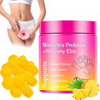 Josmon Her Juicy Premium Feminine Probiotics Gummies for Women, Pineapple Flavor Feminine Gummies with Slippery Elm Support pH Balance, Improve Immune, Vegan, Gluten Free, Crimson, 1 Pack