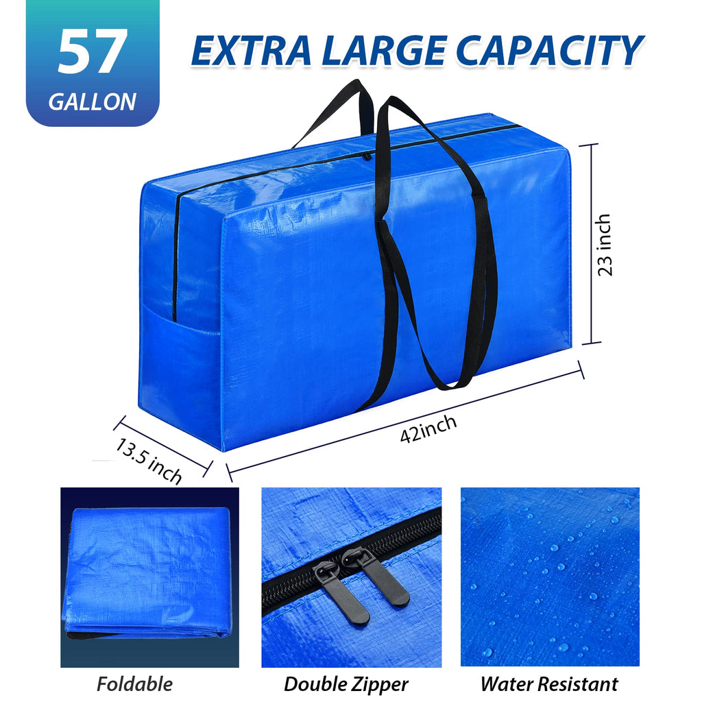 Extra Large Storage Bags, 57 Gallon XXL Jumbo Large Moving Bags Heavy Duty