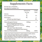 IIEltruiom Citrus Bergamot 1500mg, Citrus Bergamot Gummies for Healthy Cholesterol, Bergamot Supplements 25:1 Extract from Italy Bergamot, Resveratrol & Niacin - Natural Vegan 60 Gummies