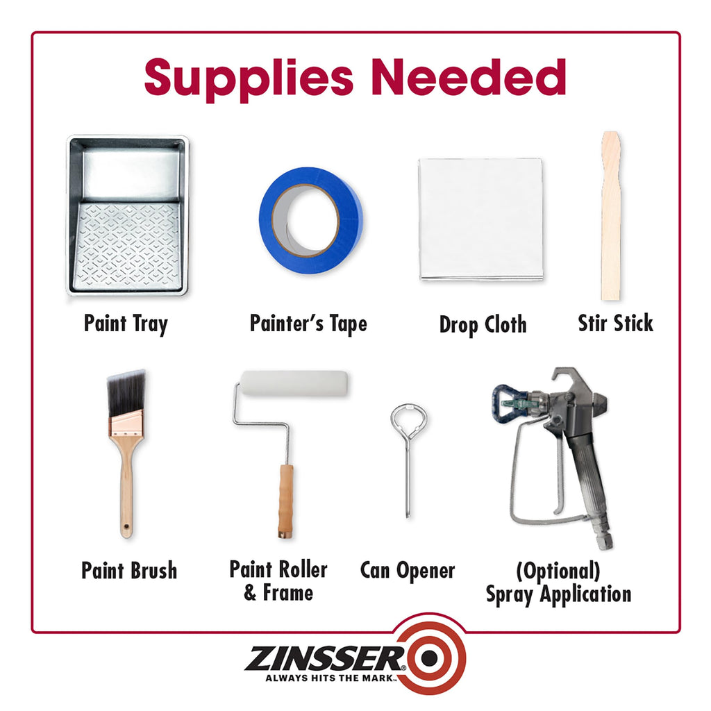 qt Zinsser 276087 White Mold Killing Primer Water-Based Mold Killing Primer