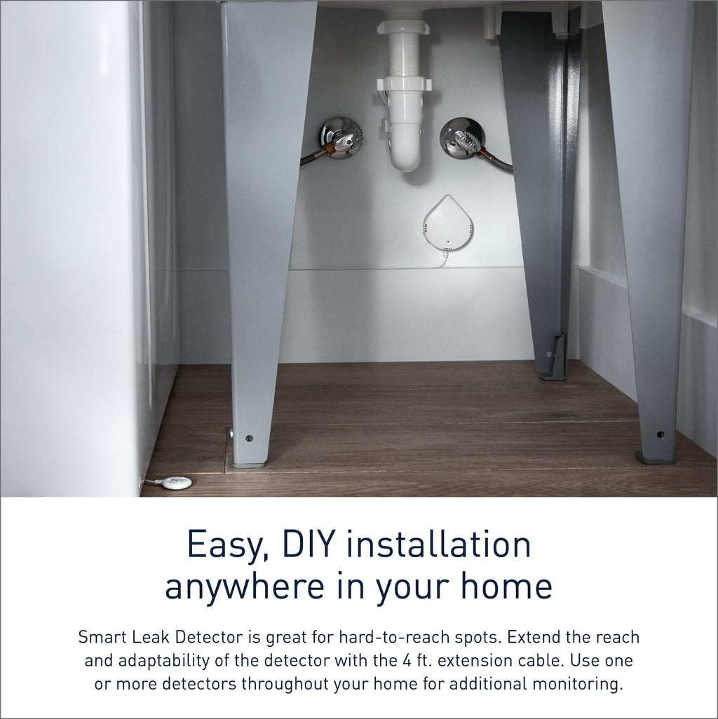 Moen White Flo Smart Water Leak Detector, Water Sensor Alarm for Home, 3-Pack, 920-005