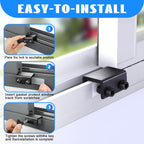 HYIEOU Sliding Window Locks (6 Sets), Secure Window Lock with Key, Window Locks for Up and Down Windows & Horizontal Sliding Windows, Adjustable Window Lock, Sturdy and Durable, Does Not Deform.