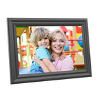 Digital Picture Frame WiFi 10.1 Inch Digital Photo Frame, Electronic Picture Frame, 16GB Storage, Auto-Rotate, IPS Touch Screen, Easy Setup and Share Photos and Videos via Free App from Anywhere
