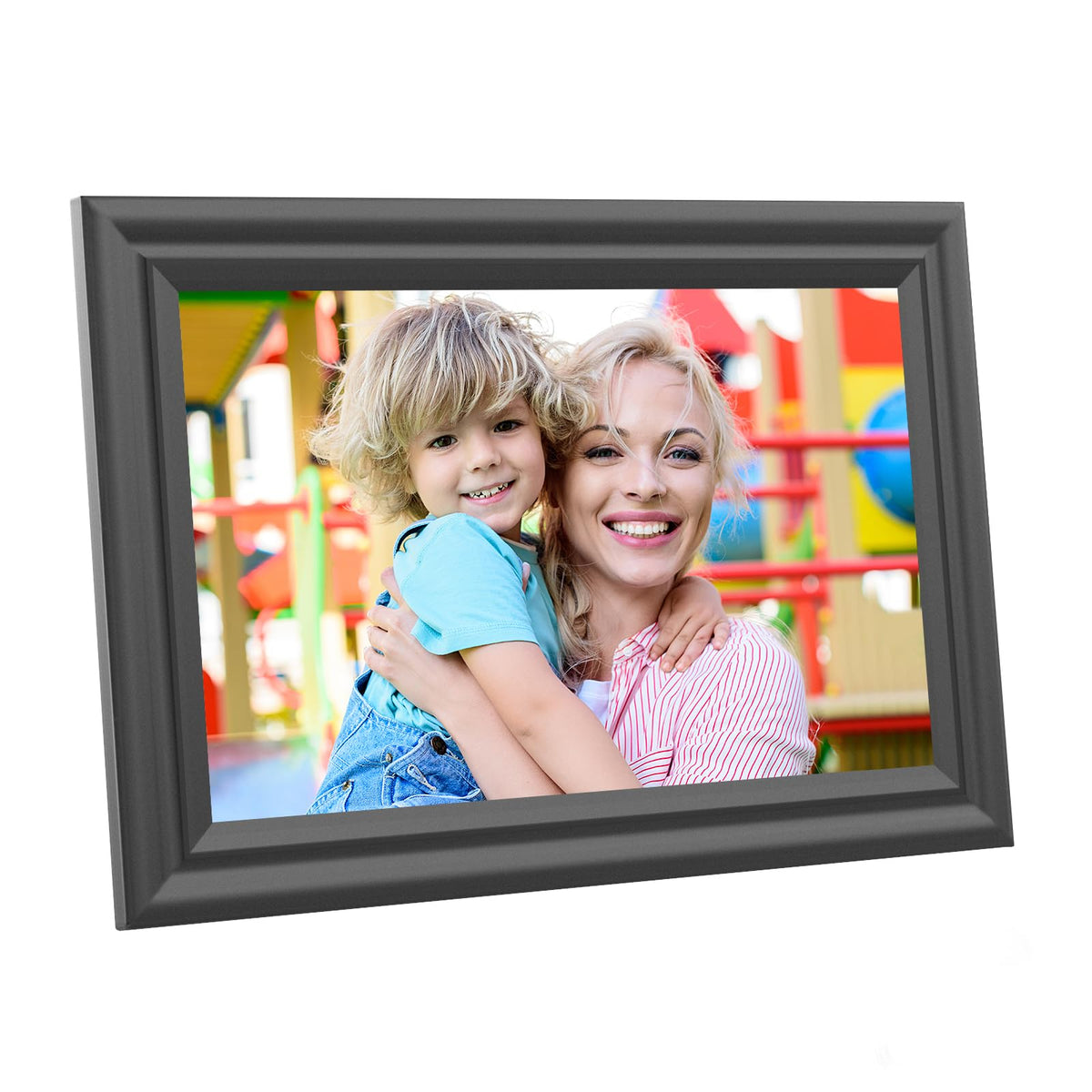Digital Picture Frame WiFi 10.1 Inch Digital Photo Frame, Electronic Picture Frame, 16GB Storage, Auto-Rotate, IPS Touch Screen, Easy Setup and Share Photos and Videos via Free App from Anywhere