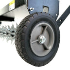 Brinly SAT2-40BH-P Tow Behind Spike Aerator with Transport Wheels, 40" - Carbon