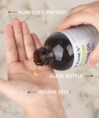MUZAMOX Castor Oil Pack Wrap & 4 fl.oz Glass Bottle Set, Organic Cold-Pressed Unrefined Castor Oil Included