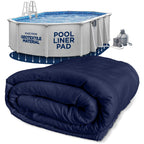 Shop Square 10-Foot-by-15-Foot Oval Pool Liner Pad for Above Ground Pools - Under Pool Padding, Above Ground Pool Pad Oval, Puncture Protection, Extend Liner Life, Durable Geotextile Material