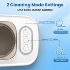 Ultrasonic Cleaner, 48kHz Ultrasonic Jewelry Cleaner Machine for Eyeglasses, Jewelry, Rings, Watch Straps, Dentures and More, Dual Cleaning Modes & 304 Stainless Steel Tank, 400ML Capacity, White