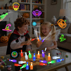 YBSOP Halloween Party Favors for Kids, 36pcs Finger Lights for Halloween Goodie Bag Fillers Basket Treats Toys for Girls Boys Kids Classroom Rewards