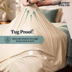 ZlumberLock US Patented Bed Sheet Holders for Corners, 4-Pack