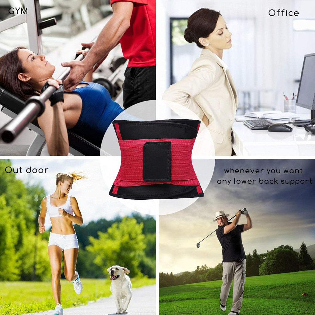 VENUZOR Waist Trainer Belt for Women - Waist Cincher Trimmer - Slimming Body Shaper Belt - Sport Girdle Belt (UP Graded)(Rose Red,X-Large)
