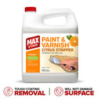 Max Strip Paint & Varnish Citrus Stripper - 1 GALLON - Strips Multiple Layers - Removes Latex and Oil Based Paints - No Methylene Chloride No NMP Powerful No Drip Gel Formula