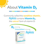 Replesta 50,000 IU Vitamin D3 Cholecalciferol, for Vitamin D Deficiency, Once-Weekly Chewable Wafer, Non-GMO, Natural Orange Flavor, 4 Count (Pack of 1)