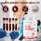 (2 Pack) Gluco Capsules, Official Glykonex Pro Gluco Pills with All Natural Ingredients, Maximum Strength Glykonix Supplement Vitamins Supporting Optimal Wellness and Health Naturally (120 Capsules)