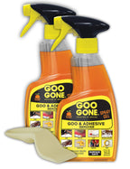 Goo Gone Adhesive Remover Spray Gel, 2 Pack with Sticker Lifter