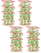 Gardener's Supply Company Lifetime Tomato Cages, Red, Set of 4