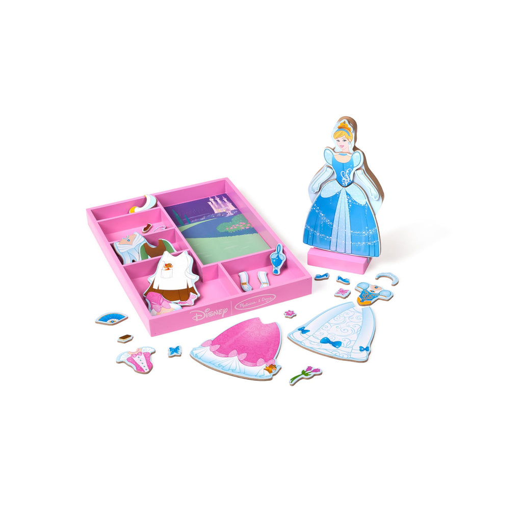Melissa & Doug Disney Cinderella Magnetic Dress-Up Wooden Doll Pretend Play Set (30+ pcs)