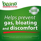 Beano Digestive Enzyme, Preventive Gas Relief for Adults, Helps Prevent Gas & Bloating, 150 Tablets
