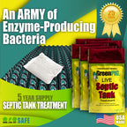 Green Pig Septic Tank Treatment Packets – Septic-Safe Enzyme Treatment for Preventative Maintenance, Helps Prevent Clogs & Odors, 5-Year Supply (20 Packets)