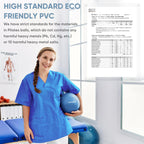 APEXUP Yoga Ball Exercise Ball, Heavy Duty Pilates Ball for Fitness, Balance, Core Workout, Physical Therapy (XXS (9") 23cm, Blue)